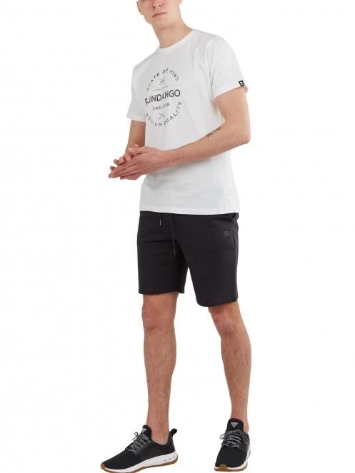 Fundango Basic - T Logo-4 T-shirt férfi rövid ujjú póló fehér színben 4