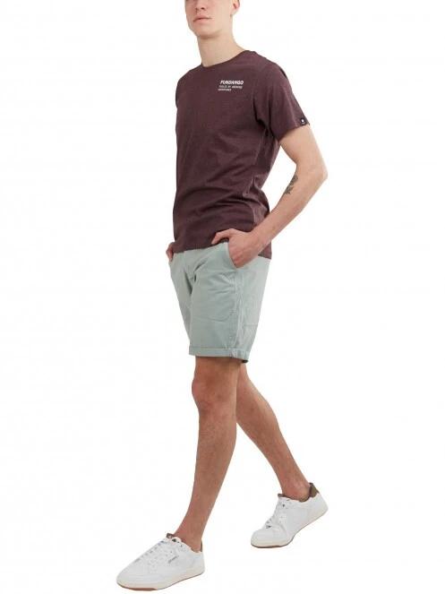 Fundango Basic - T Logo-7 T-shirt férfi rövid ujjú póló piros színben 4