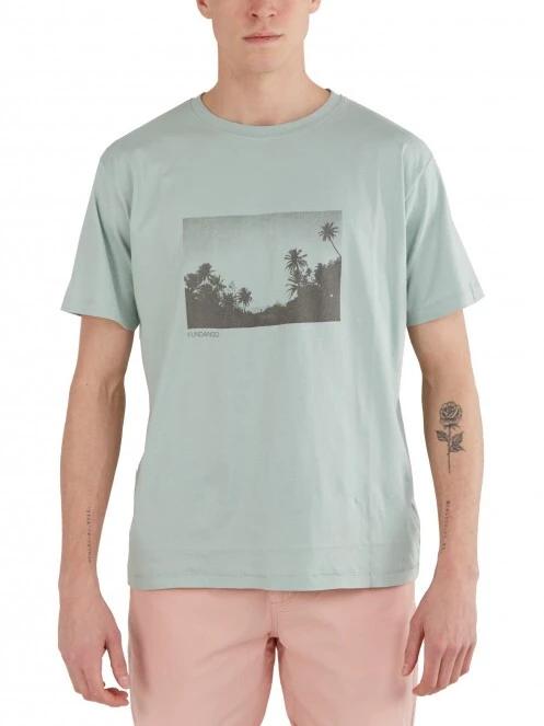 Fundango Talmer T-shirt férfi rövid ujjú póló zöld színben 2