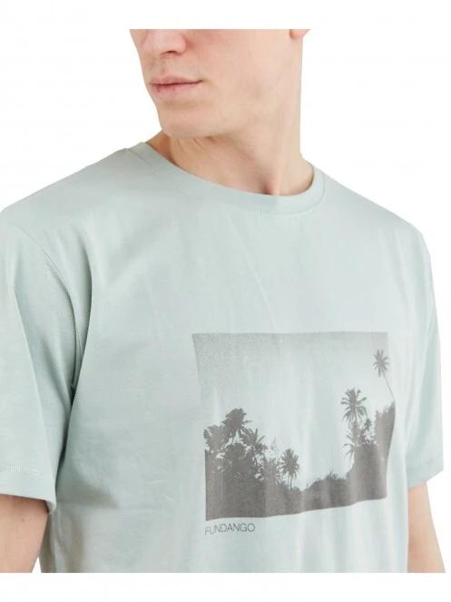 Fundango Talmer T-shirt férfi rövid ujjú póló zöld színben 5