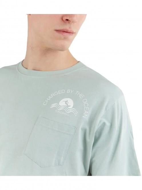 Fundango Talmer Pocket T-shirt férfi rövid ujjú póló zöld színben 5