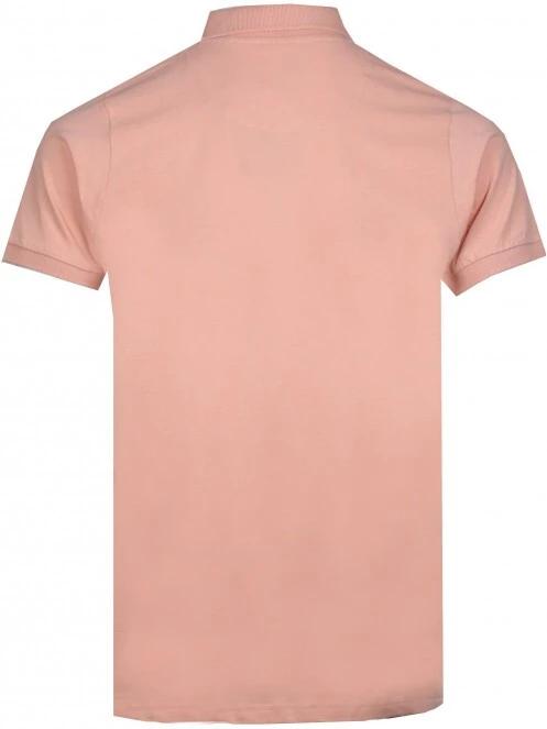 Fundango Incognito Mono Poloshirt férfi galléros póló rózsaszín színben 8
