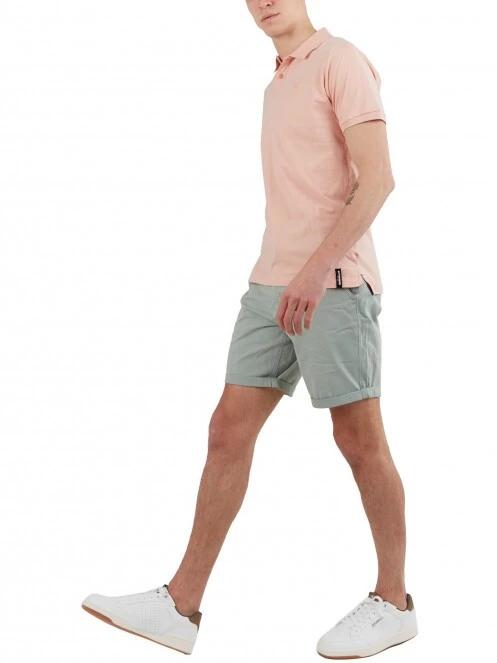 Fundango Incognito Mono Poloshirt férfi galléros póló rózsaszín színben 4