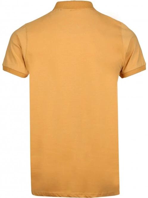 Fundango Incognito Mono Poloshirt férfi galléros póló sárga színben 7