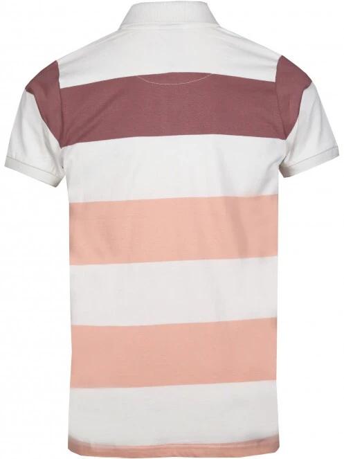Fundango Incognito Stripe Poloshirt férfi galléros póló fehér színben 8