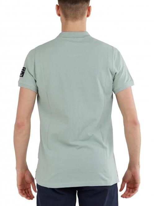 Fundango Molton Poloshirt férfi galléros póló zöld színben 3