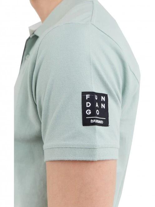 Fundango Molton Poloshirt férfi galléros póló zöld színben 5
