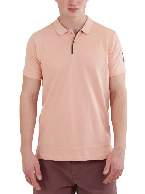 Fundango Molton Poloshirt férfi galléros póló rózsaszín színben 2