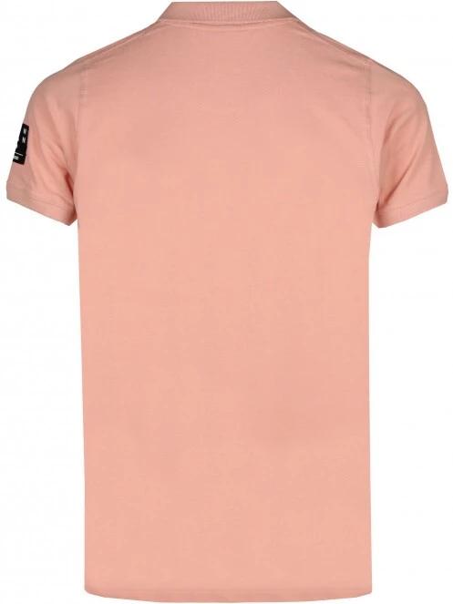 Fundango Molton Poloshirt férfi galléros póló rózsaszín színben 8
