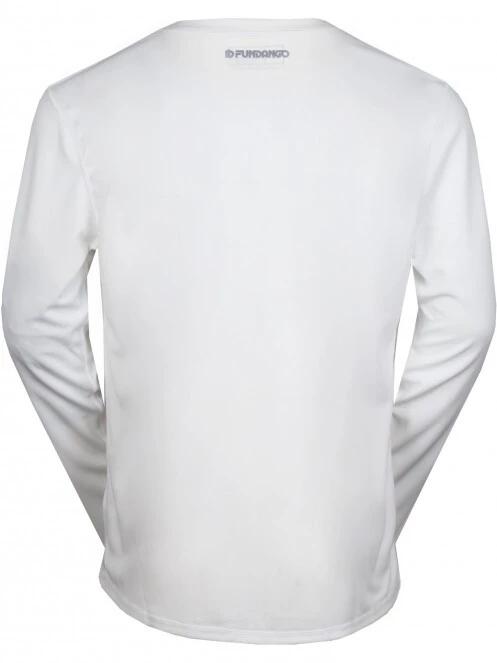 Fundango Maurice Long Rashguard férfi hosszú ujjú lycra fehér színben 7