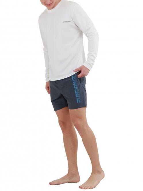 Fundango Maurice Long Rashguard férfi hosszú ujjú lycra fehér színben 4