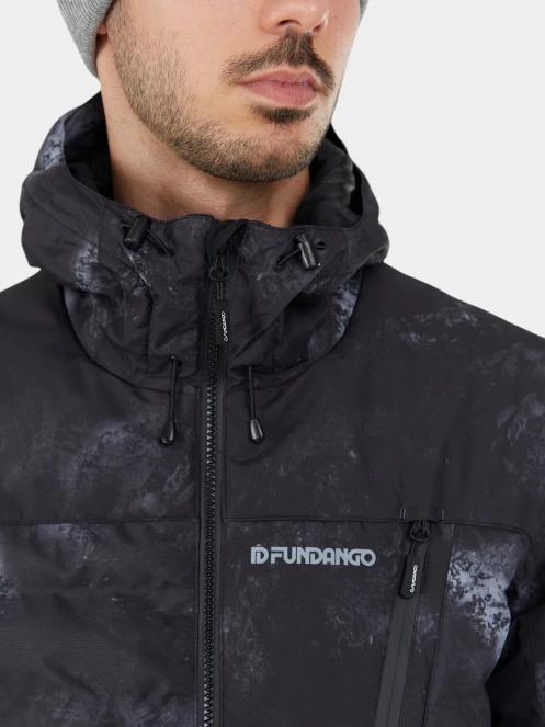 Fundango Fairfield Padded Jacket férfi steppelt síkabát fekete színben 8