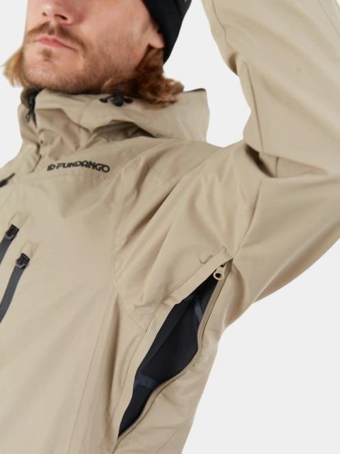 Fundango Rigel 3L Jacket férfi síkabát homok színben 8
