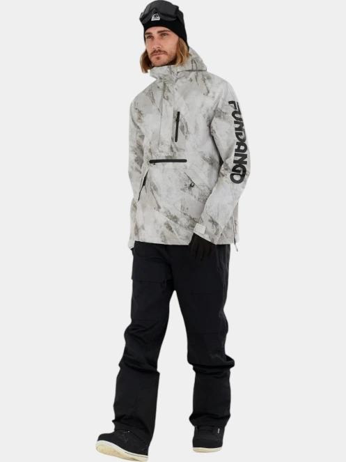 Fundango Tilbury ECO Logo Anorak férfi síkabát homok színben 4