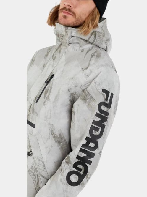 Fundango Tilbury ECO Logo Anorak férfi síkabát homok színben 5