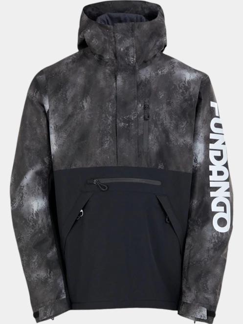 Fundango Tilbury ECO Logo Anorak férfi síkabát fekete színben 10