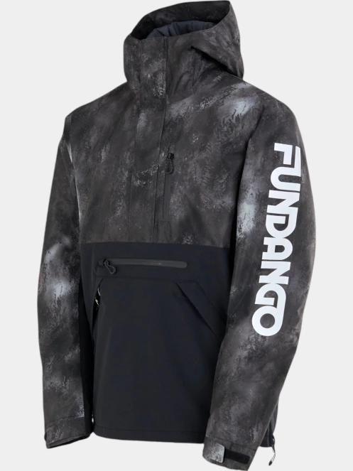 Fundango Tilbury ECO Logo Anorak férfi síkabát fekete színben 11