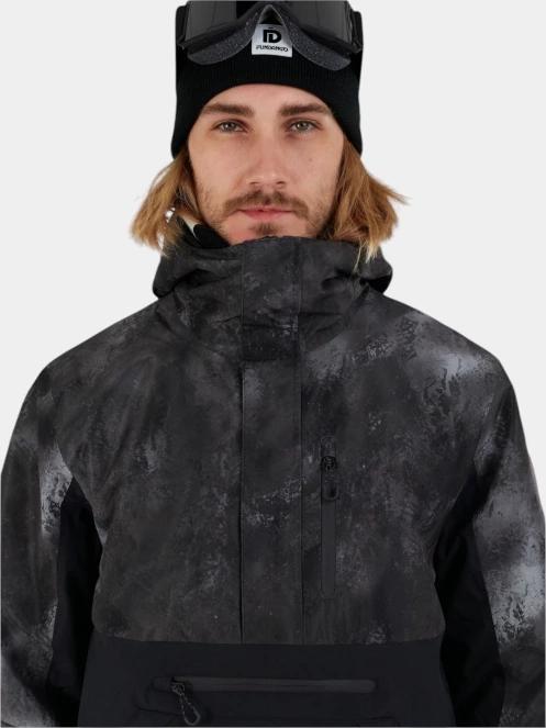 Fundango Tilbury ECO Logo Anorak férfi síkabát fekete színben 6