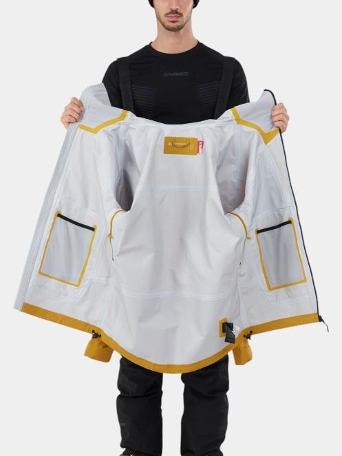 Fundango Manota 3L Shell Jacket férfi síkabát sárga színben 5
