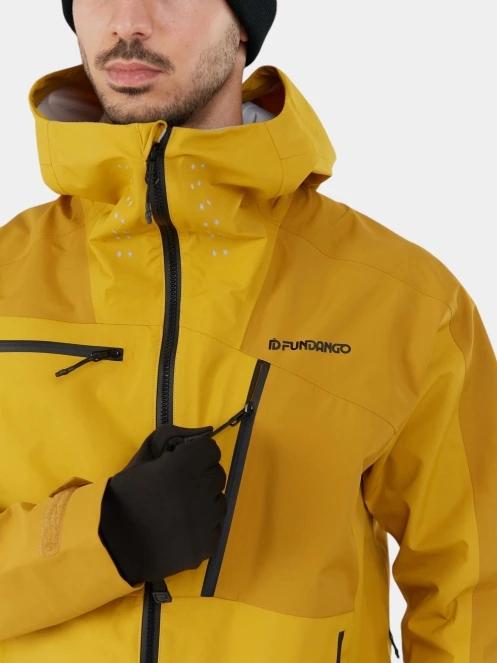 Fundango Manota 3L Shell Jacket férfi síkabát sárga színben 7