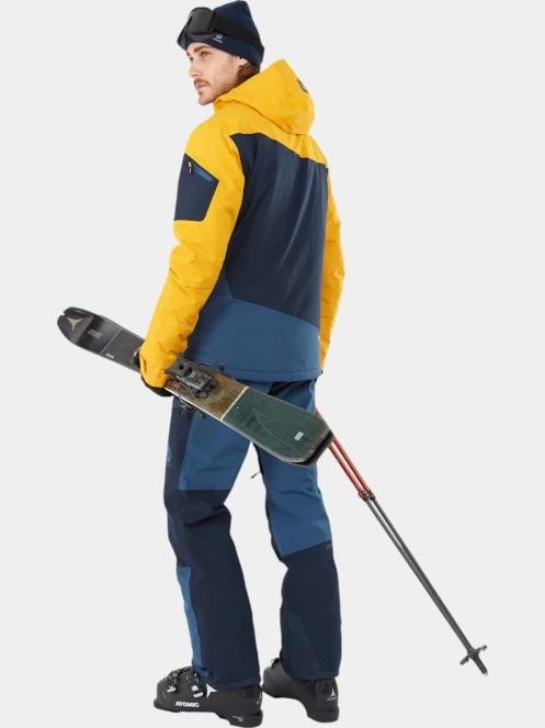 Fundango Teak Colourblock Pants férfi sínadrág kék színben 5