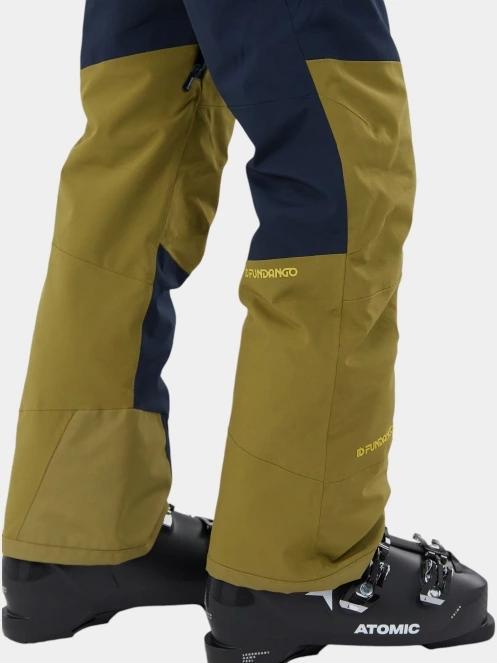 Fundango Teak Colourblock Pants férfi sínadrág zöld színben 7