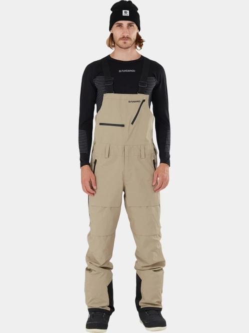 Fundango Benton 3L Bib Pants férfi sínadrág homok színben 2