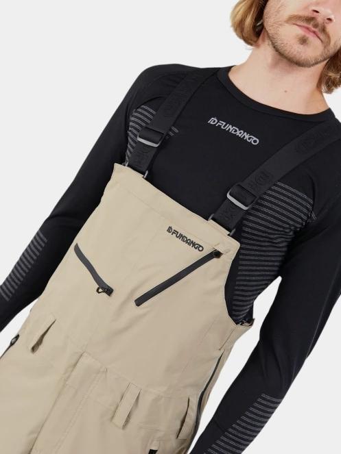 Fundango Benton 3L Bib Pants férfi sínadrág homok színben 6