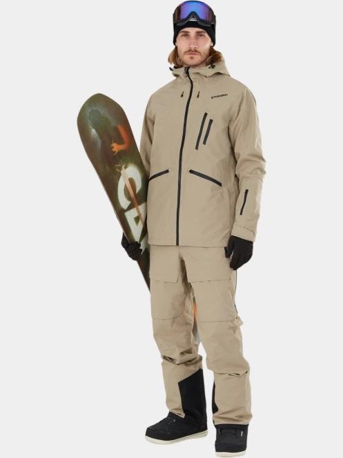 Fundango Benton ECO 3L Bib Pants héjnadrág homok színben 4