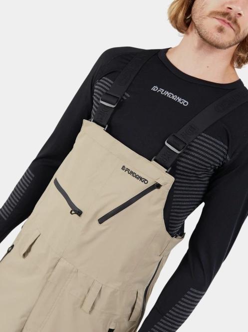 Fundango Benton ECO 3L Bib Pants héjnadrág homok színben 6