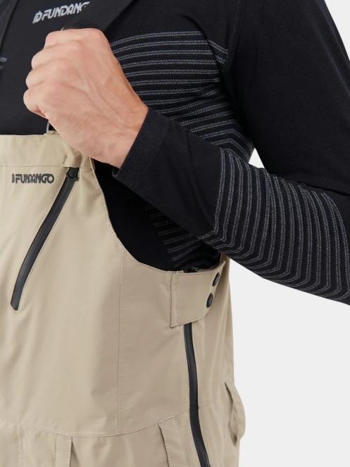 Fundango Benton ECO 3L Bib Pants héjnadrág homok színben 7