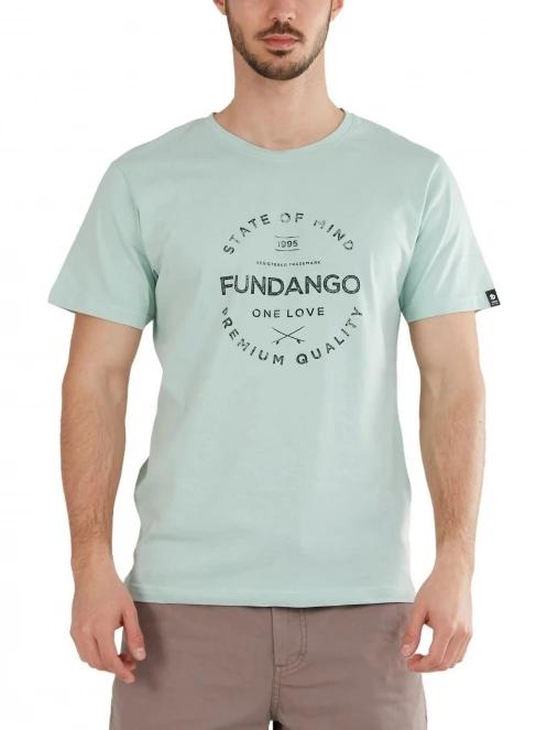 Fundango Basic-T Logo 04 férfi rövid ujjú póló világoskék színben 2