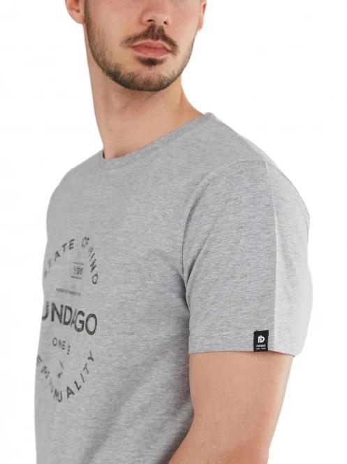 Fundango Basic-T Logo 04 férfi rövid ujjú póló szürke színben 5