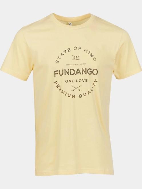 Fundango Basic-T Logo 04 férfi rövid ujjú póló sárga színben 6
