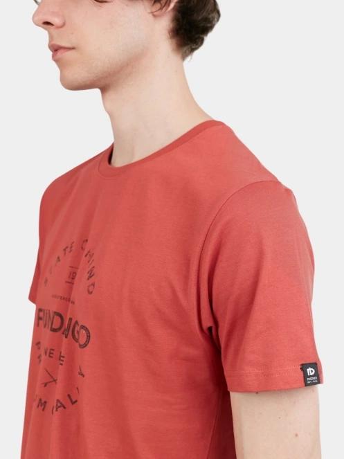 Fundango Basic-T Logo 04 férfi rövid ujjú póló piros színben 7