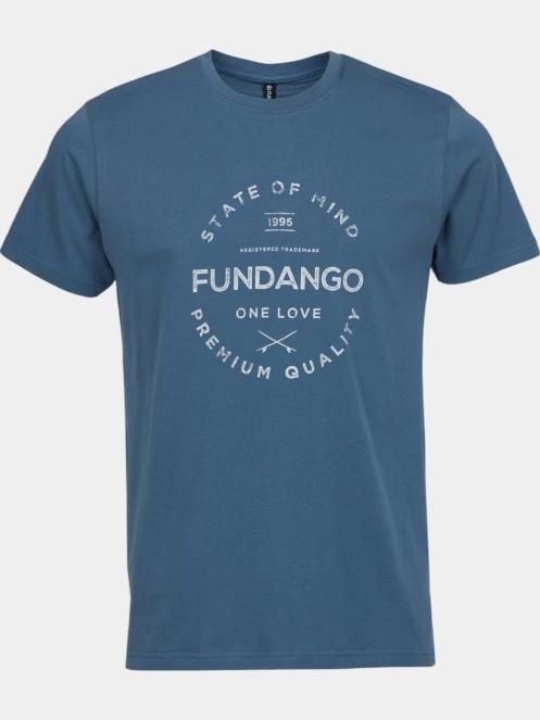 Fundango Basic-T Logo 04 férfi rövid ujjú póló kék színben 7