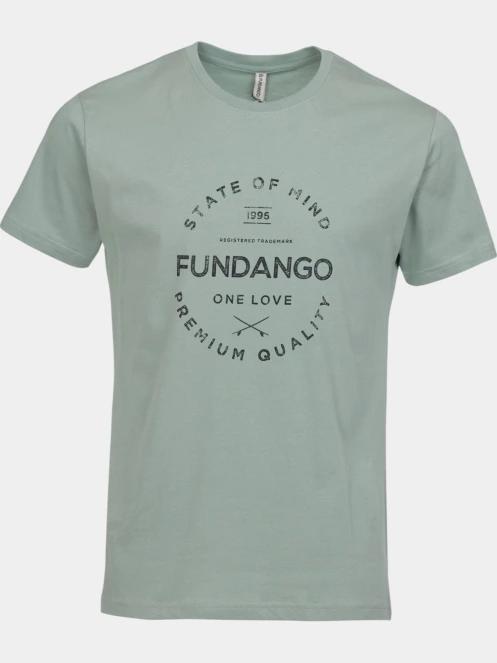 Fundango Basic-T Logo 04 férfi rövid ujjú póló zöld színben 7