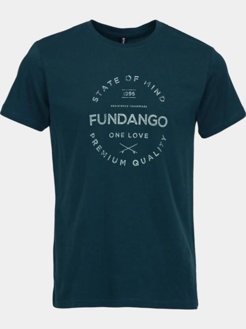 Fundango Basic-T Logo 04 férfi rövid ujjú póló zöld színben 7