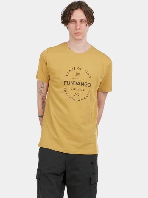 Fundango Basic-T Logo 04 férfi rövid ujjú póló oliva színben 2