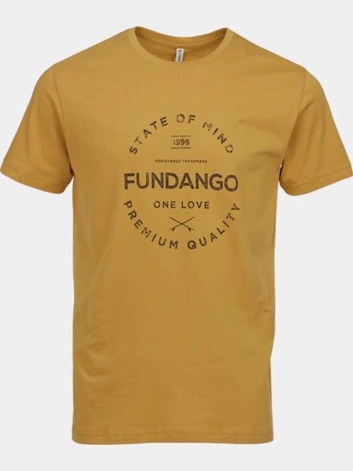 Fundango Basic-T Logo 04 férfi rövid ujjú póló oliva színben 8