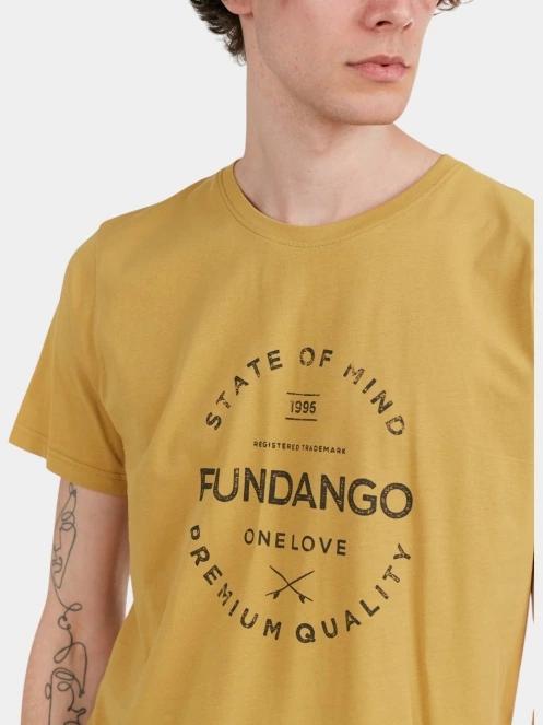 Fundango Basic-T Logo 04 férfi rövid ujjú póló oliva színben 6