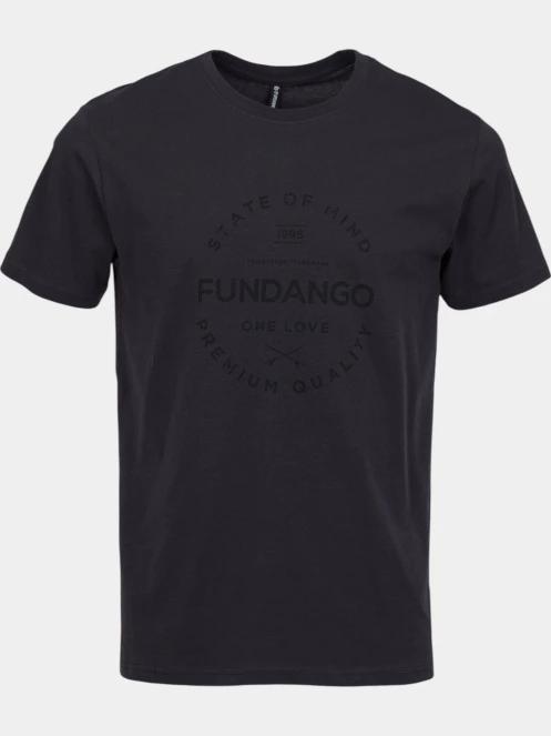 Fundango Basic-T Logo 04 férfi rövid ujjú póló szürke színben 6