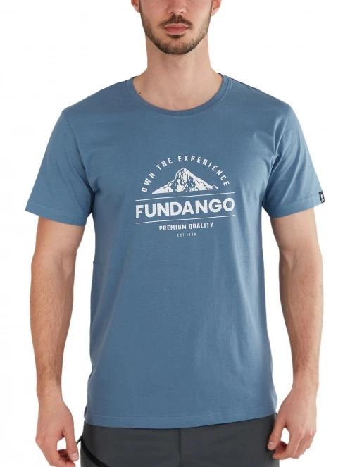 Fundango Basic-T Logo 12 férfi rövid ujjú póló kék színben 2