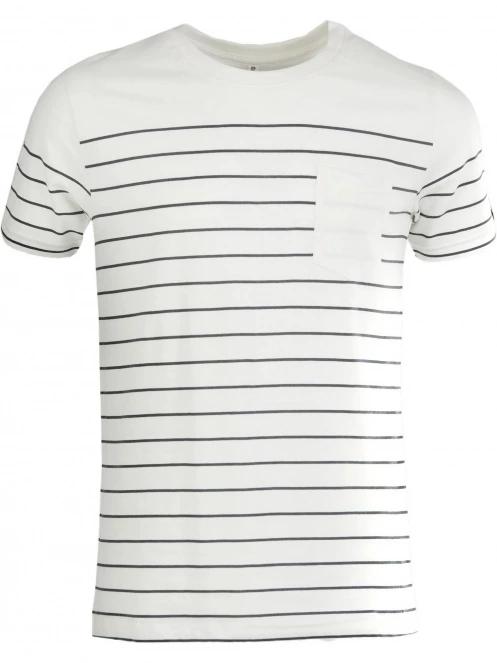 Fundango Jaggy Pocket T-shirt férfi rövid ujjú póló fehér színben 6