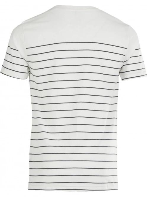 Fundango Jaggy Pocket T-shirt férfi rövid ujjú póló fehér színben 7