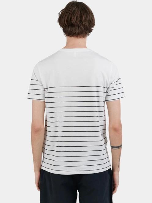 Fundango Jaggy Pocket T-shirt férfi rövid ujjú póló fehér színben 3