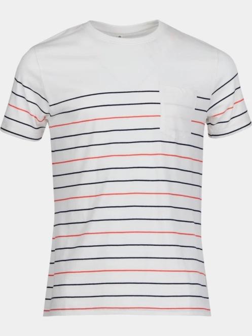 Fundango Jaggy Pocket T-shirt férfi rövid ujjú póló piros színben 7