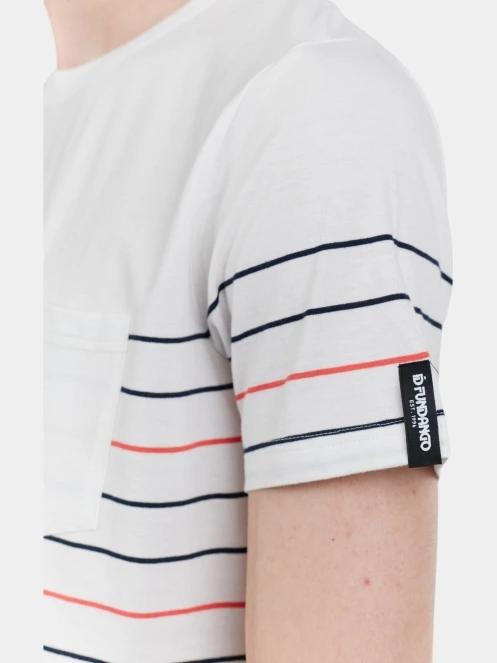 Fundango Jaggy Pocket T-shirt férfi rövid ujjú póló piros színben 5