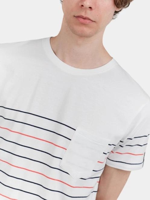 Fundango Jaggy Pocket T-shirt férfi rövid ujjú póló piros színben 6