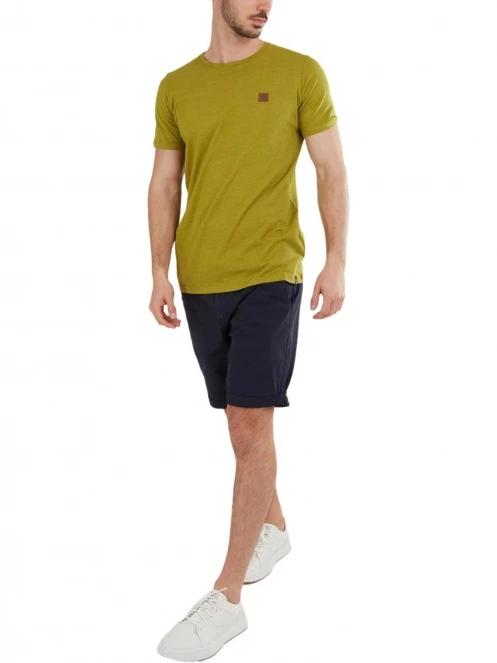 Fundango Jaggy Structured T-Shirt férfi rövid ujjú póló zöld színben 4